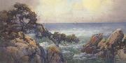 unknow artist Cypress Trees on the Monterey Coast painting